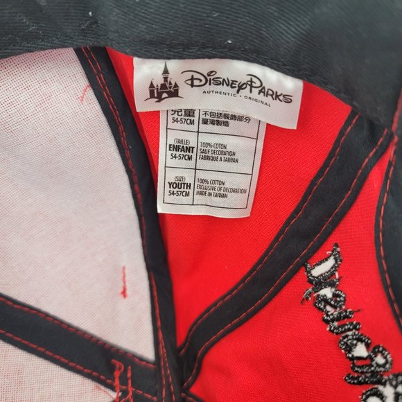 Disney Parks Minnie Mouse Bow Ears Polka Dot Snapback Baseball Cap Youth - Picture 8 of 16